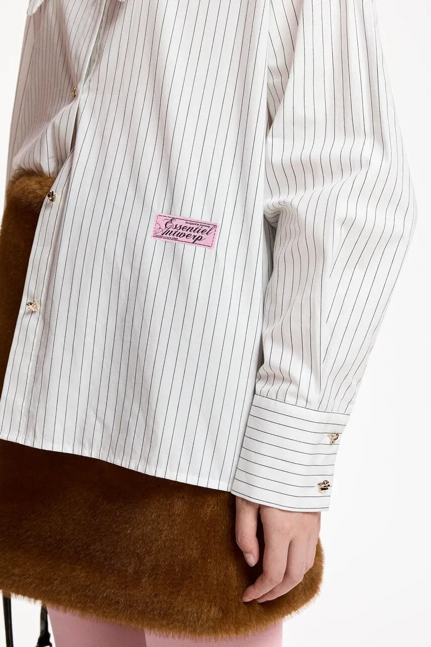 Kacao Tied Collar skjorte – Combo1 Off White